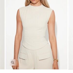 The Ultimate Muse Sleeveless Top in Oat